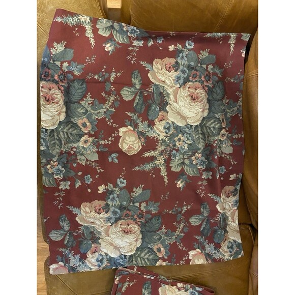 Vintage Dan Rivers Queen Reversible Comforter Floral Stripe + 2 Shams - Picture 7 of 7